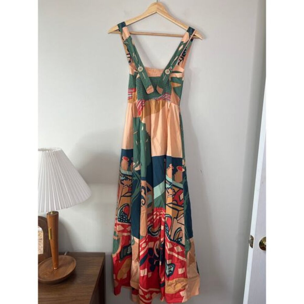 NEW Bel Kazan Janie Stretch Poplin Full-Skirt Maxi Dress Size: XS - Picture 7 of 8